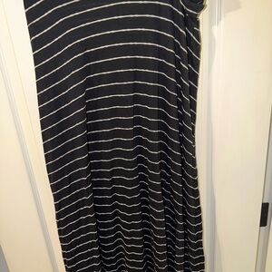 Black and White Striped skirt